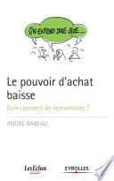 Le pouvoir d'achat baisse