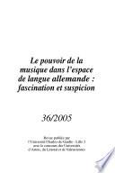 Le pouvoir de la musique dans l'espace de langue allemande