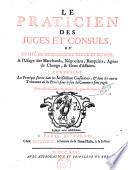 Le practicien des juges et consuls