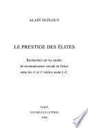 Le prestige des élites