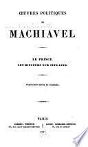 Le Prince, les discours sur Tite-Live