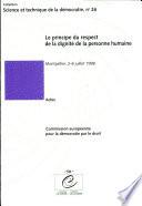 Le principe du respect de la dignité de la personne humaine