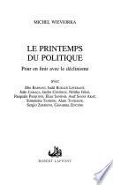 Le printemps du politique