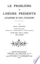 Le problème de l'heure présente