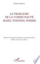 Le problème de la communauté