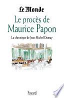 Le procès de Maurice Papon