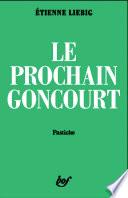 Le prochain Goncourt