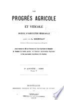 Le Progrès agricole et viticole