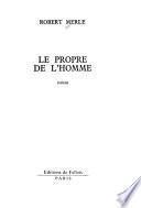 Le propre de l'homme