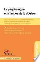 Le Psychologue en clinique de la douleur