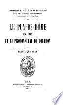 Le Puy-de-Dôme en 1973 et le Proconsulat de Couthon