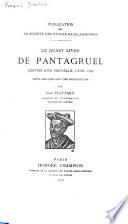 Le quart livre de Pantagruel (édition dite partielle, Lyon, 1548)