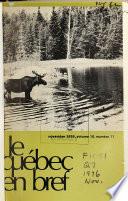 Le Québec en bref