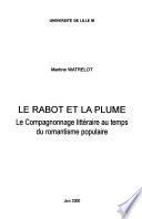 Le rabot et la plume
