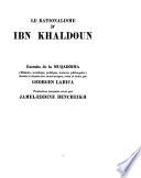Le rationalisme d'Ibn Khaldoun