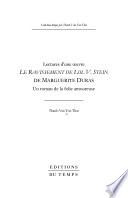 Le ravissement de Lol V. Stein de Marguerite Duras