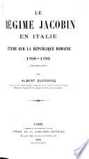 Le régime jacobin en Italie