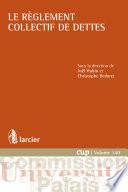 Le règlement collectif de dettes