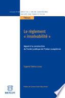 Le règlement insolvabilité