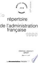 Le Répertoire de l'administration française