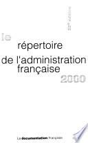 Le Répertoire de l'administration française