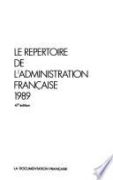 Le Répertoire de l'administration française
