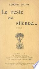 Le reste est silence...