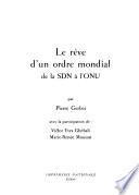Le rêve d'un ordre mondial