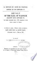 Le revolte du conte de Warwick contre le roi Edward IV