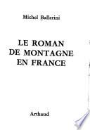 Le roman de montagne en France
