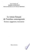 Le roman français de l'extrême contemporain