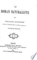 Le roman naturaliste par Ferdinand Brunetière
