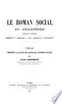 Le roman social en Angleterre, 1830-1850