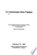 Le romanesque dans l'épique