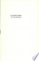 Le romantisme et les moeurs