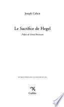 Le sacrifice de Hegel