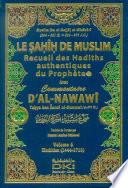 Le Sahih De Muslim Recueil des Hadiths authentiques de prophete avec commentaire D'Al-Nawawi 1-10 Vol 6