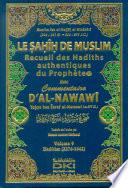 Le Sahih De Muslim Recueil des Hadiths authentiques de prophete avec commentaire D'Al-Nawawi 1-10 Vol 9