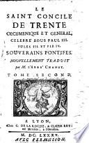 Le saint Concile de Trente