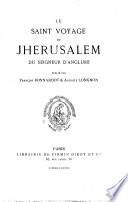 ¬Le saint voyage de Jherusalem