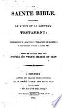 Le Sainte Bible