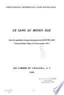 Le sang au Moyen Age