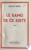 Le sang de ce juste