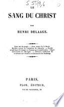 Le sang du Christ