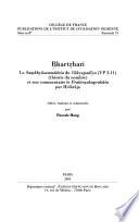 Le Saṃkhyāsamuddeśa du Vākyapadīya (VP 3.11) (théorie du nombre) et son commentaire le Prakīrṇakaprakāśa par Helārāja