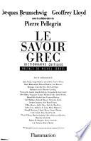 Le savoir grec