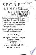 Le secret et mystere des Juifz: faisant le commancement du premier livre du recueil de S.; traduit du Grec ... par François le Fevre, etc