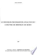 Le seigneur-troubadour d'Hautefort