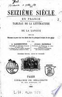 Le seizième siècle en France