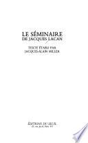 Le séminaire de Jacques Lacan: L'envers de la psychanalyse
